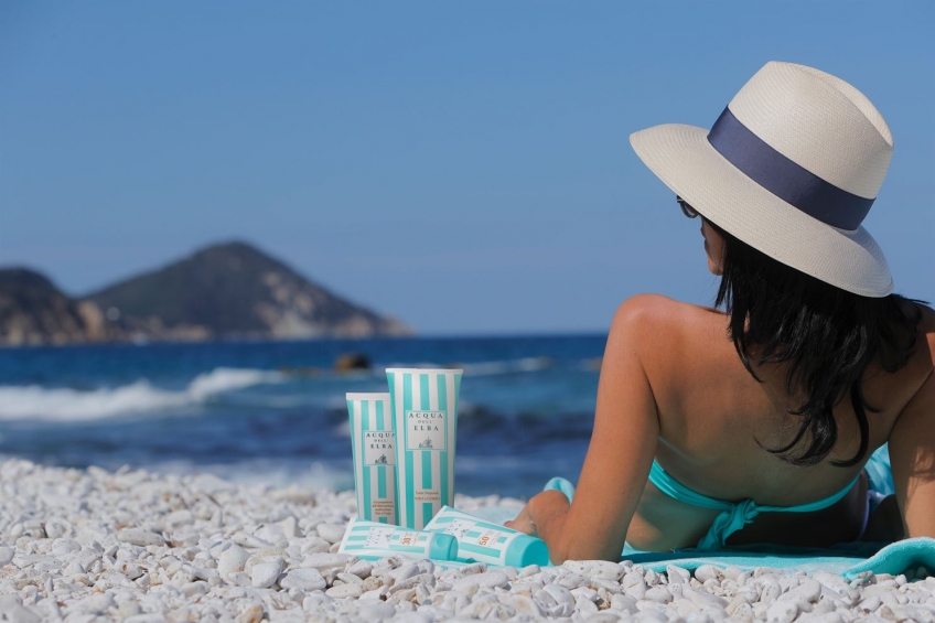 Acqua dell'Elba Sonnenschutzprodukte. Jetzt auch das neue bräunungsvorbereitende Gel erhältlich.